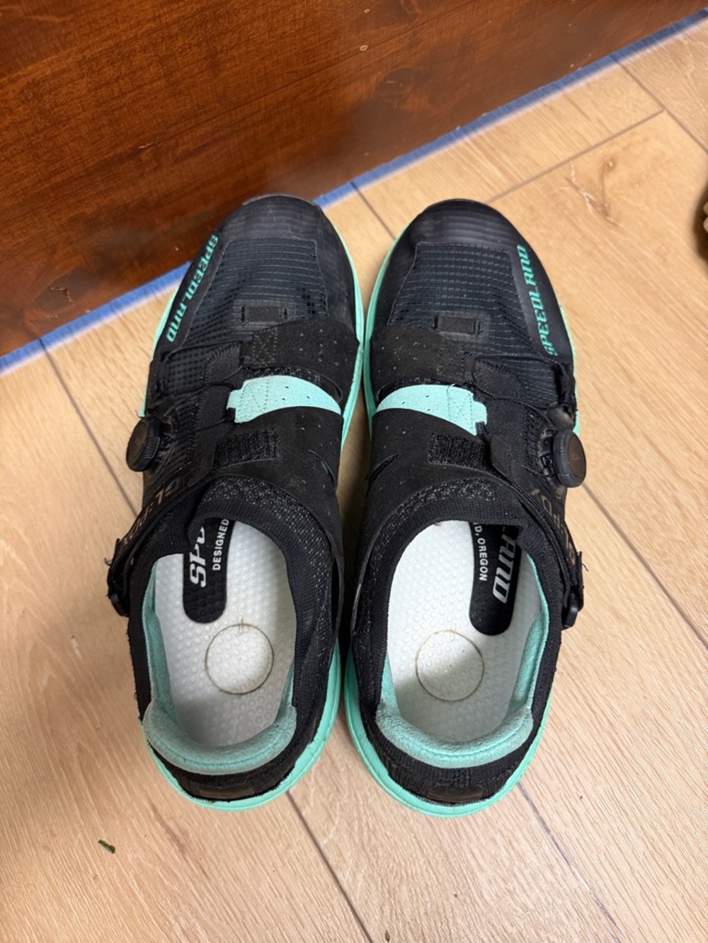 Speedland GlPDX Black and Teal Running Shoes Men’s 12.5 - Picture 4 of 4